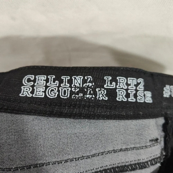 Lola Jeans Celina Black Snakeskin Print Skinny Pants Women Size 2 Pockets - Picture 7 of 10